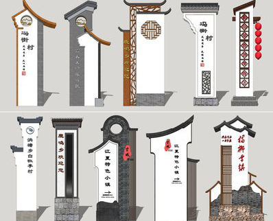 连江县美丽乡村标识标牌有哪些分类？